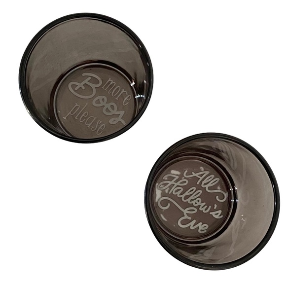 3/$10 Glass Set “More Boos Please” & “All Hallow’s Eve” Halloween - Picture 1 of 5